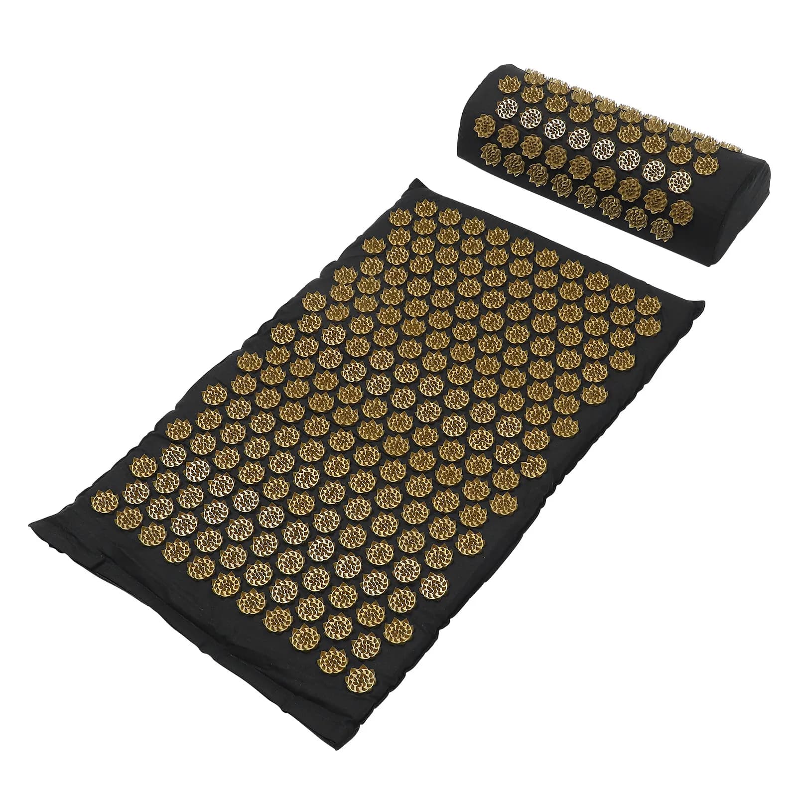 Set di 2 Tappetini per Massaggio dei Punti di Agopuntura, Antiscivolo, per Esercizi Yoga e Acupressione, Pratico Cuscino Massaggiante per il Corpo