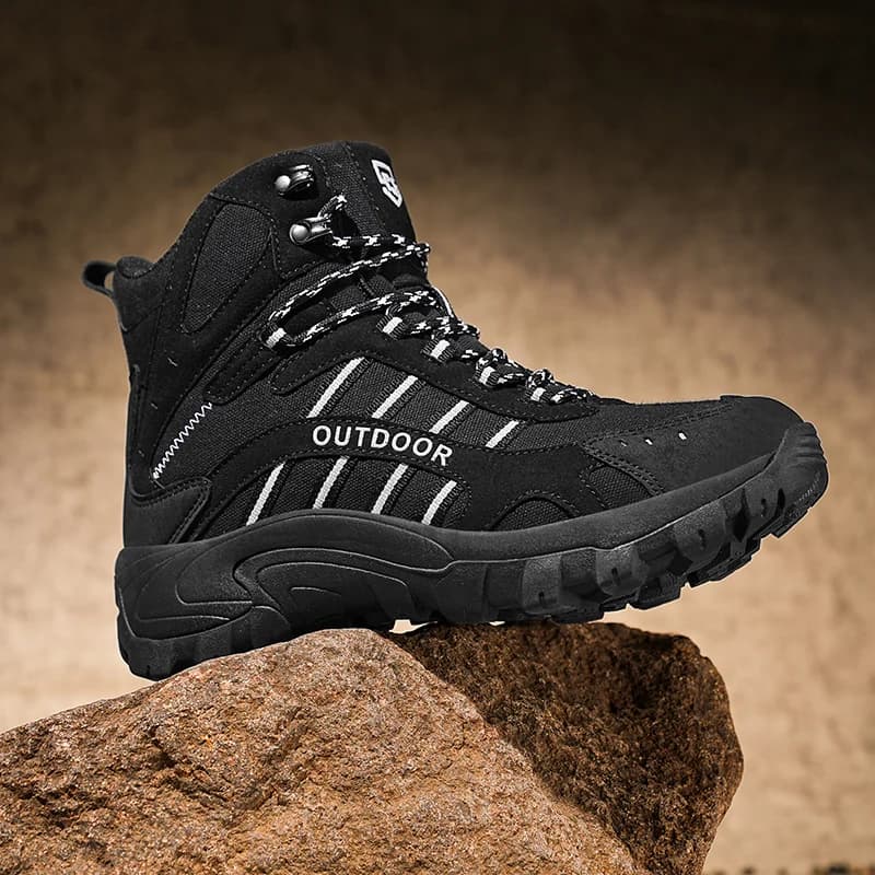 Scarpe antinfortunistiche da uomo Stivaletti Scarpe da trekking impermeabili Stivali alti da esterno Scarpe da ginnastica maschili antiscivolo Stivale corto da trekking per uomo