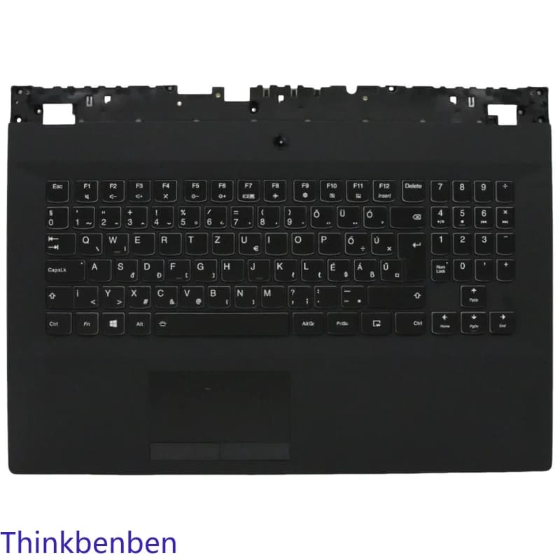 Cover Superiore per Tastiera HU Ungherese Nera, Guscio Poggiapolsi per Lenovo Legion Y540 17 17IRH PG0 5CB0U42932