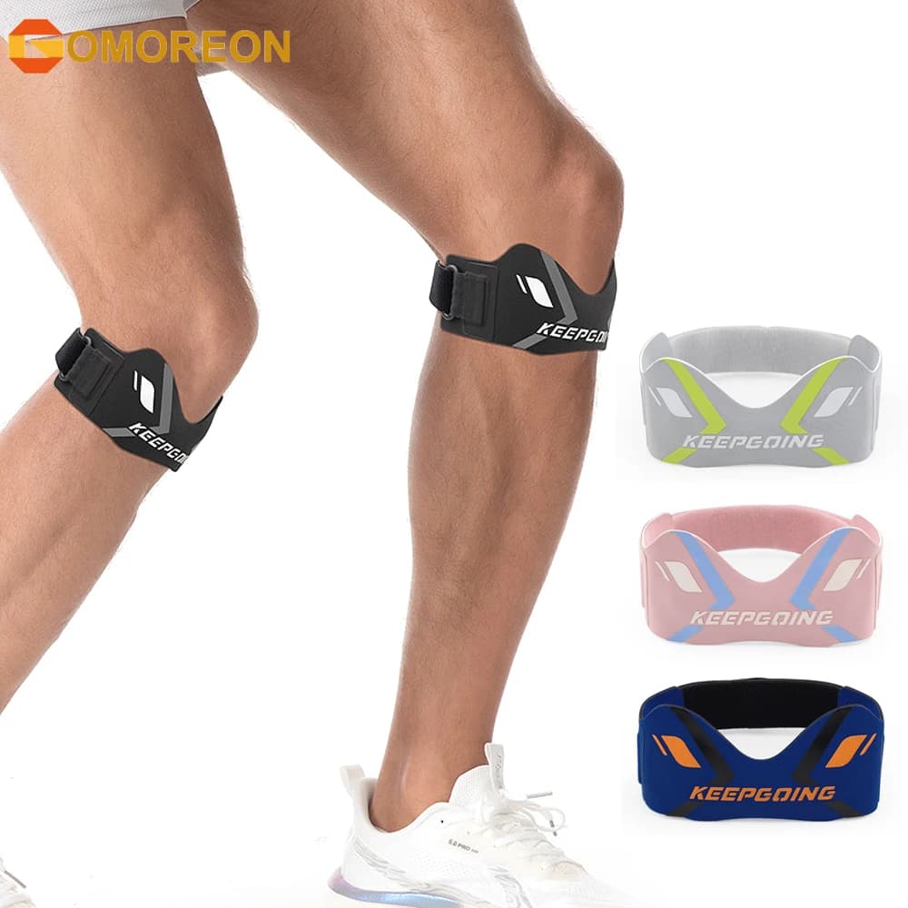 Supporto per Tendine Rotulee, Fascia Regolabile per Stabilizzazione del Ginocchio, Ideale per Ginocchio da Salto, Tendiniti, Basket, Pallavolo