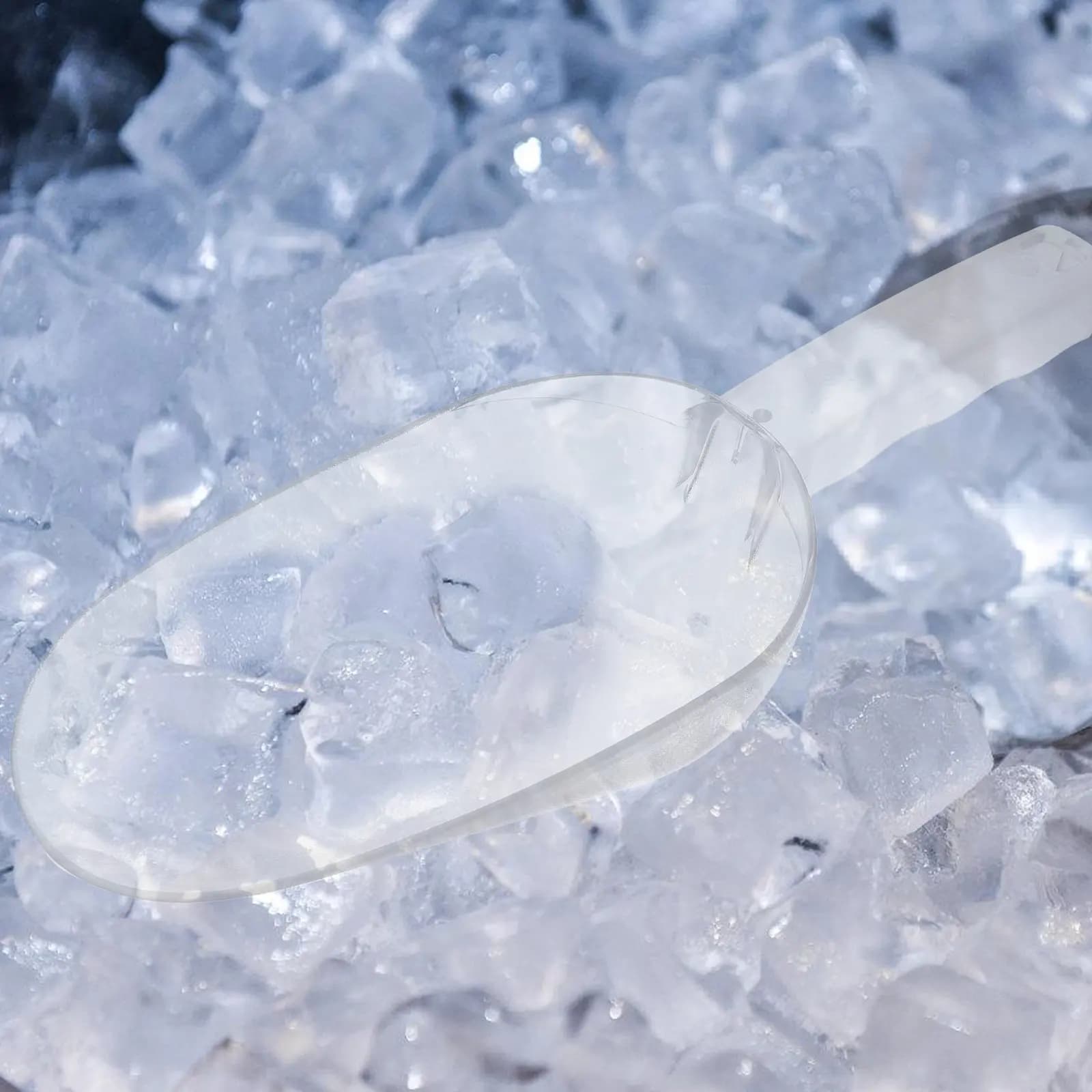 2Pcs Plastic Food-Grade Ice Scoop Large Serving Shovel for Flour Grain Dried Fruit Kitchen Storage Household Supplies