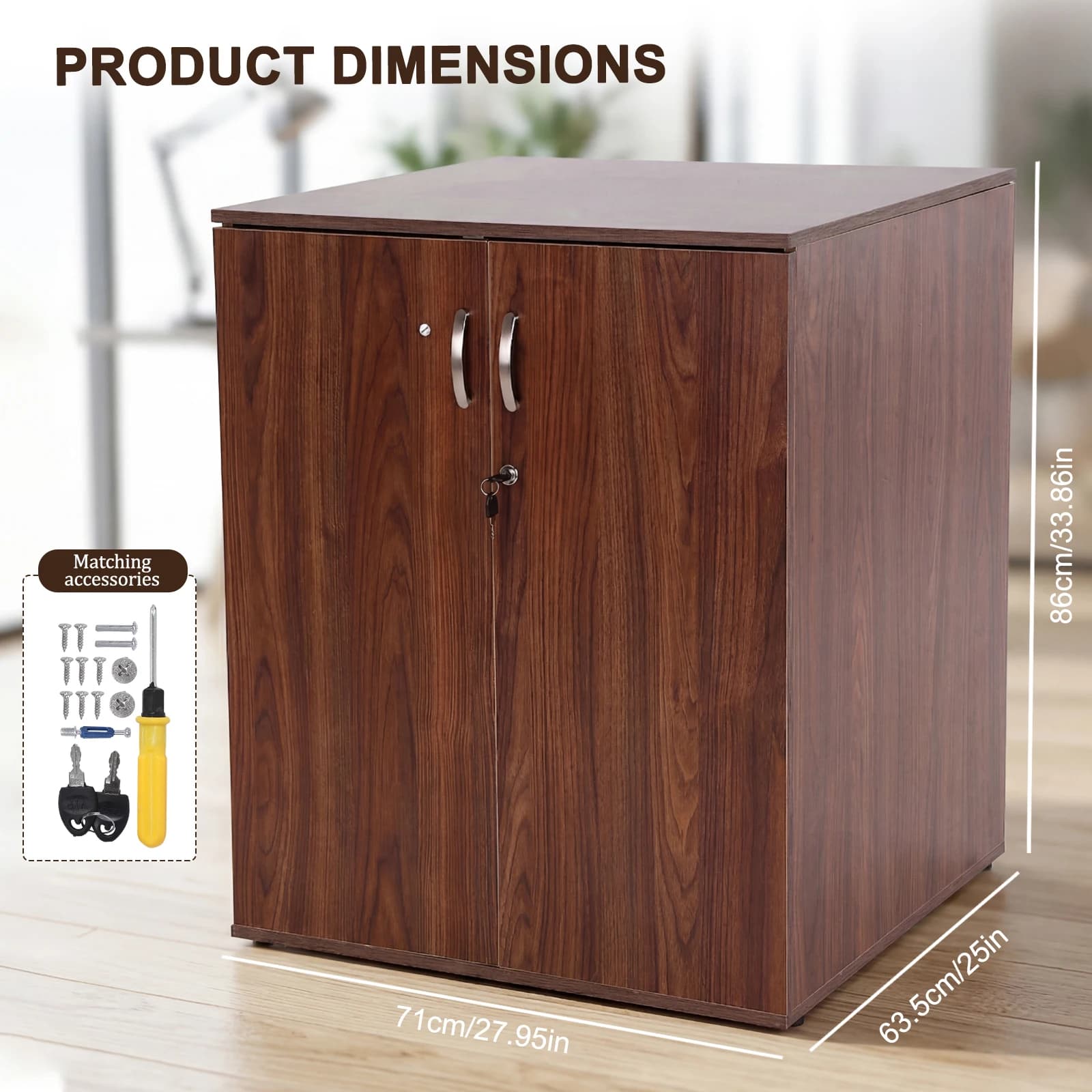 Coffee Bar Buffet Sideboard With Doors & Adjustable Shelves Large Side Cabinet Leveling Feet for Workspace/Laundry Room/Garage