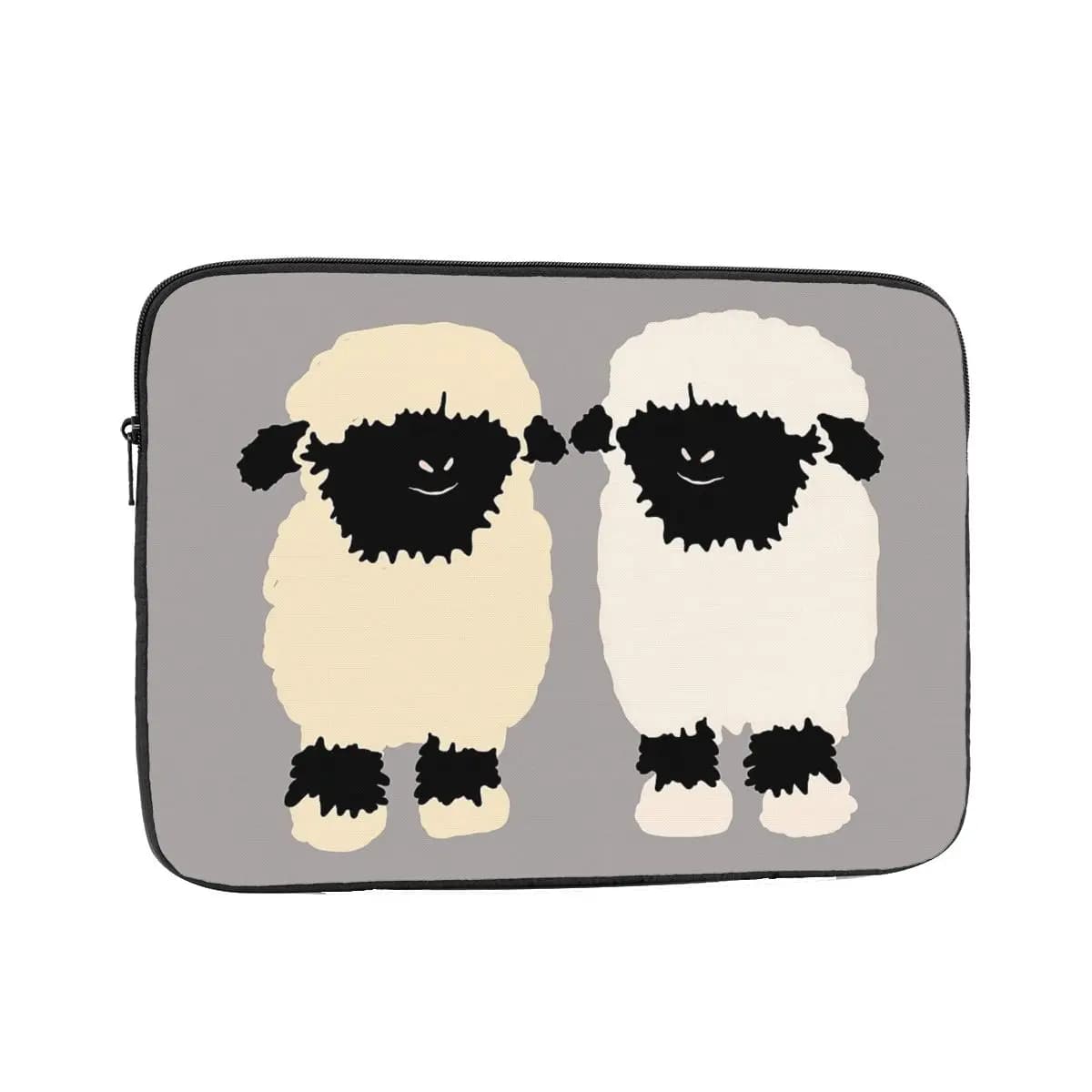 Valais Black Nose Sheep Friends Custodia protettiva per laptop Borsa per notebook da 10 12 13 15 17 pollici Custodia antiurto per tablet