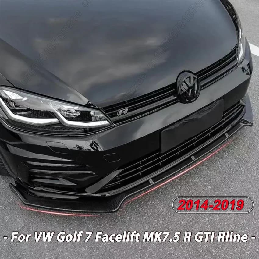 Per Volkswagen Golf 7 Facelift MK7.5 R GTI Rline 2014-2019 MAX Stile Auto Paraurti Anteriore Splitter Lip Spoiler Diffusore Della Copertura Della Protezione