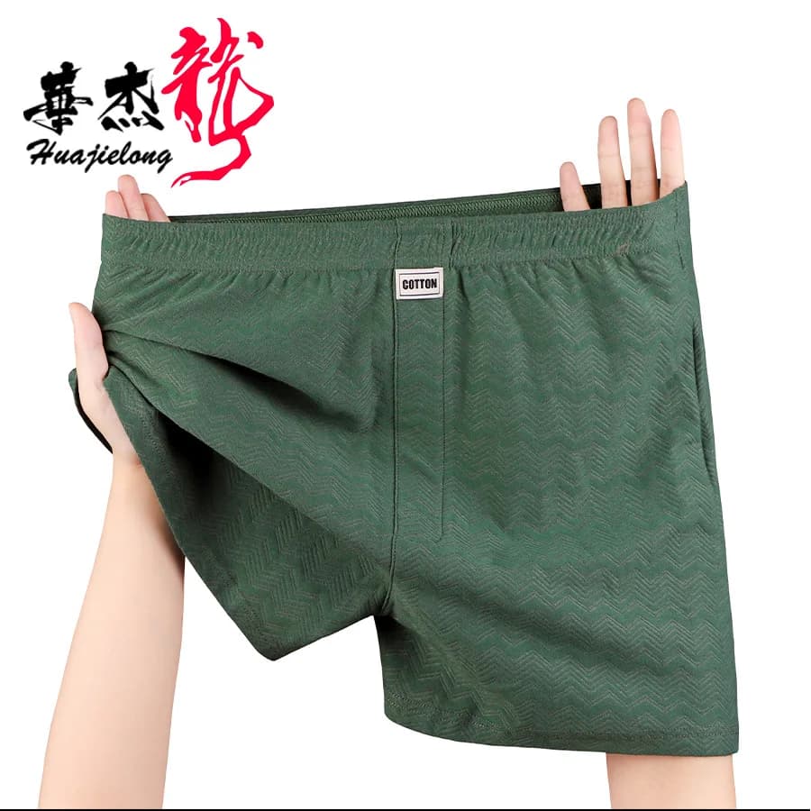 Summer New Men's Underwear Soft Cotton Solid Color Men's Panties Breathable Mid-waist Men's Boxers Large Size Men's Aro Pants