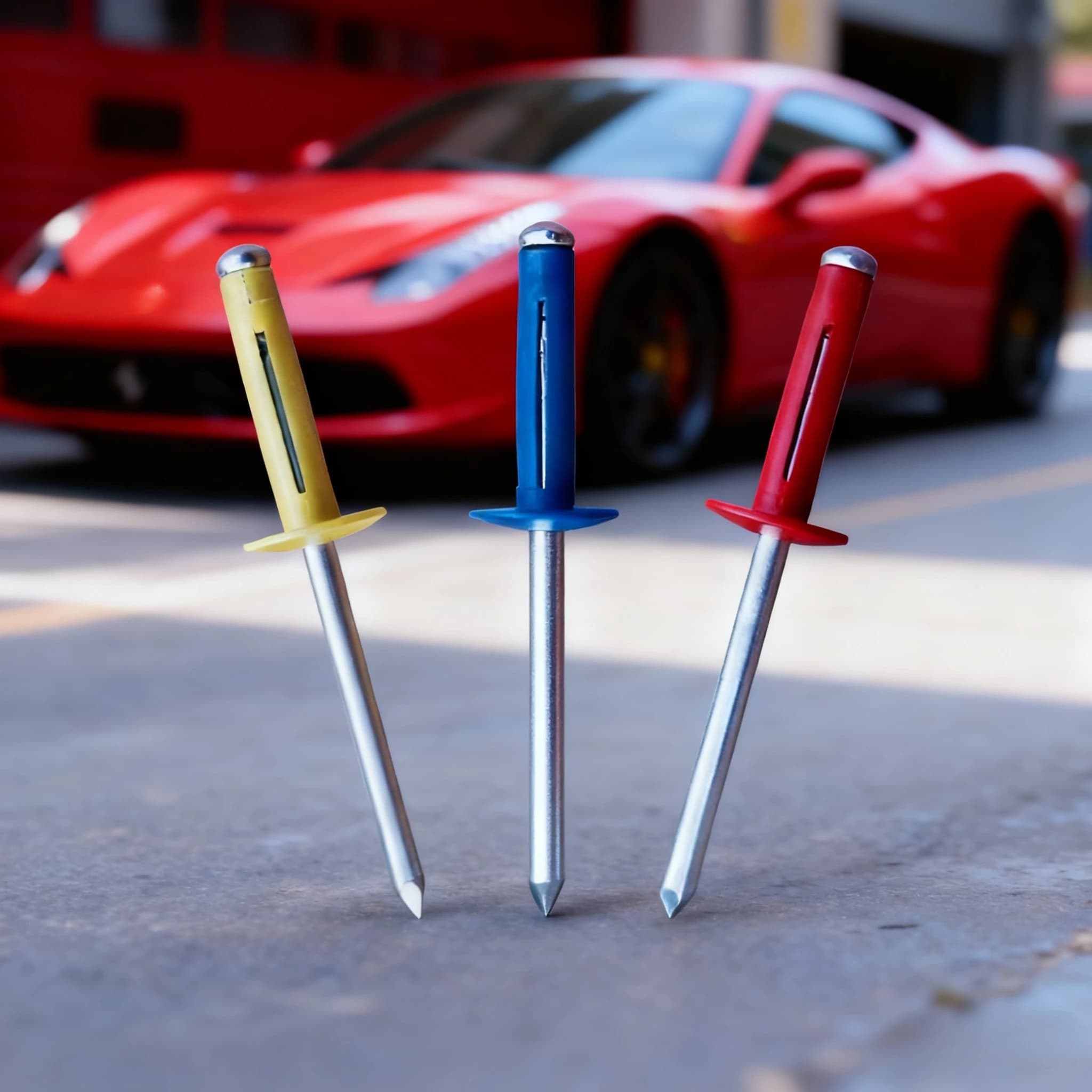 50 pz Colorato Verniciato In Alluminio Tri-Fold Pop Rivetti Grande Flangia Blub Rivetto Cieco Automotive Fissaggio Rivetti Decorazione Della Casa