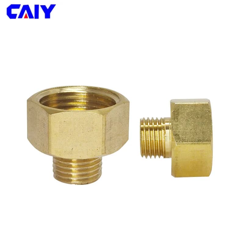 Brass 1/8" 1/4" 3/8" 1/2" M14 M20 Male to Female Threaded Hexagonal Bushing Reducing Pipe Fitting Gas Connector Adapter Coupler