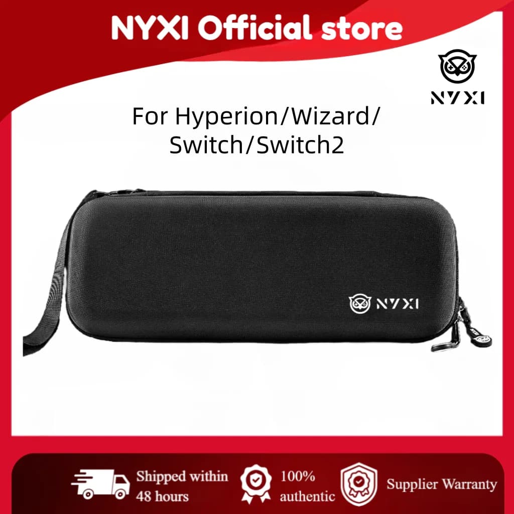 Custodia da trasporto per interruttori NYXI per custodia per console per videogiochi Wizard Hyperion Athena con maniglia e cerniera