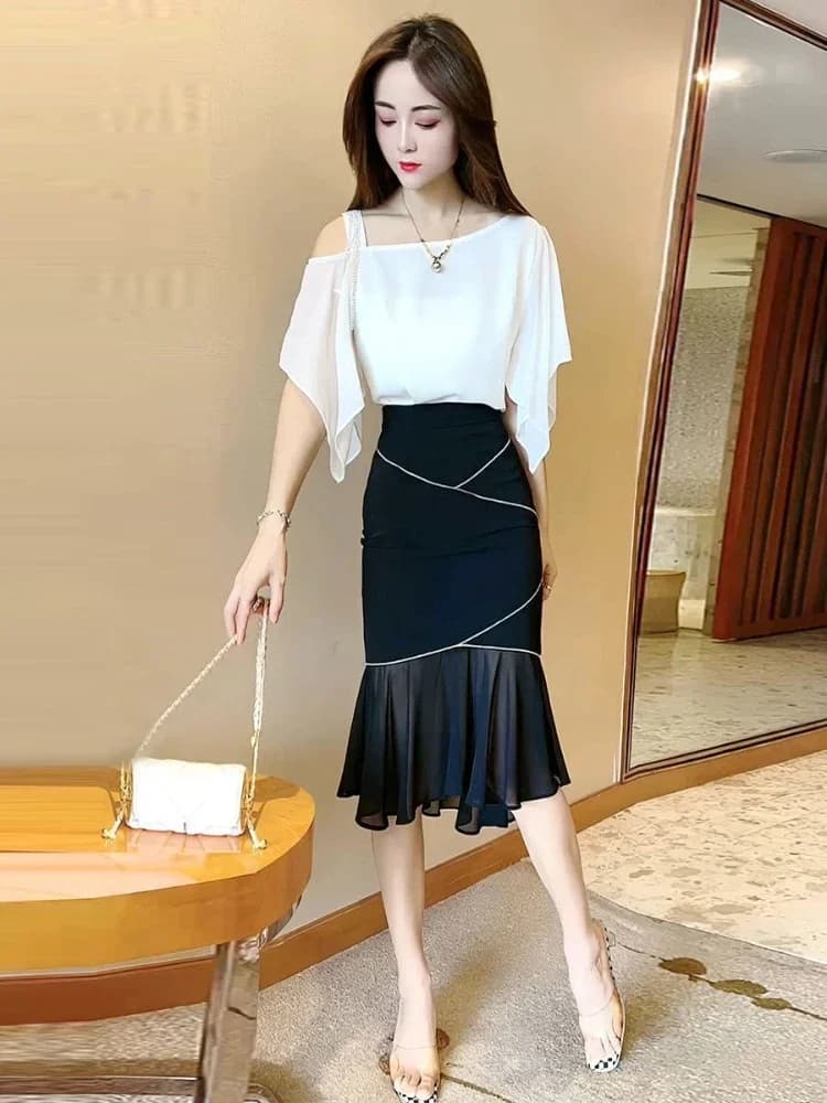 Set di gonne da ufficio 2 pezzi per donna Nuovi arrivi di abbigliamento coordinati Promozione Moda estiva 2025 Co Ord Abbigliamento Donna Outfit