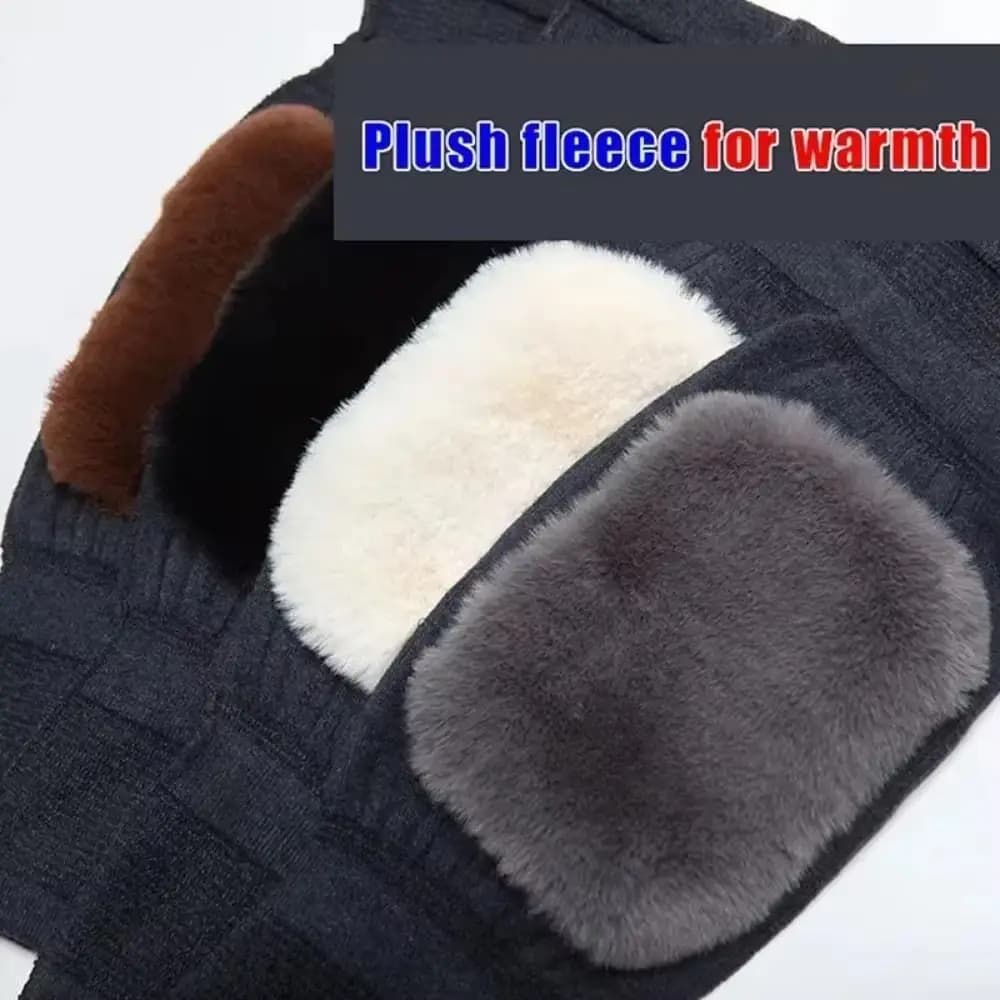 Ginocchiere sportive in cotone caldo Nero Grigio Marrone Cuscinetti di supporto elastici elastici Ginocchiera a compressione per esterni