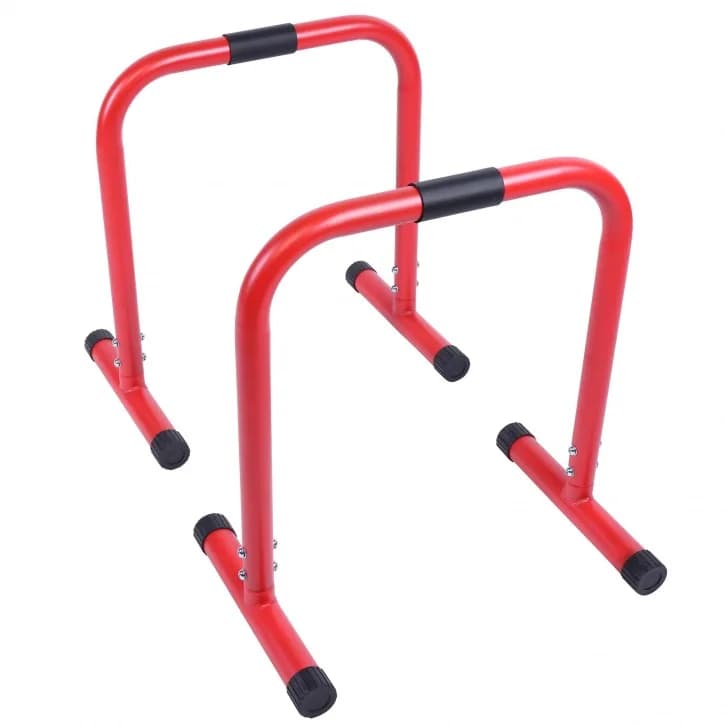 Stazione per trazioni e dip bar per palestra, resistente, con barre parallele per esercizi - Promozione vendite