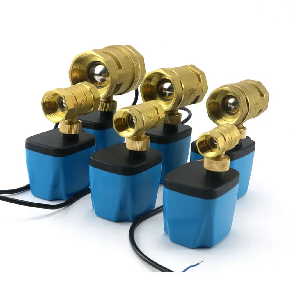 Smart 1/2 "3/4" 1 "2" Valvola a sfera motorizzata normalmente chiusa 220V 12V 24V Elettrovalvola elettrica in ottone a 2 fili DN15 DN20 DN25 DN32