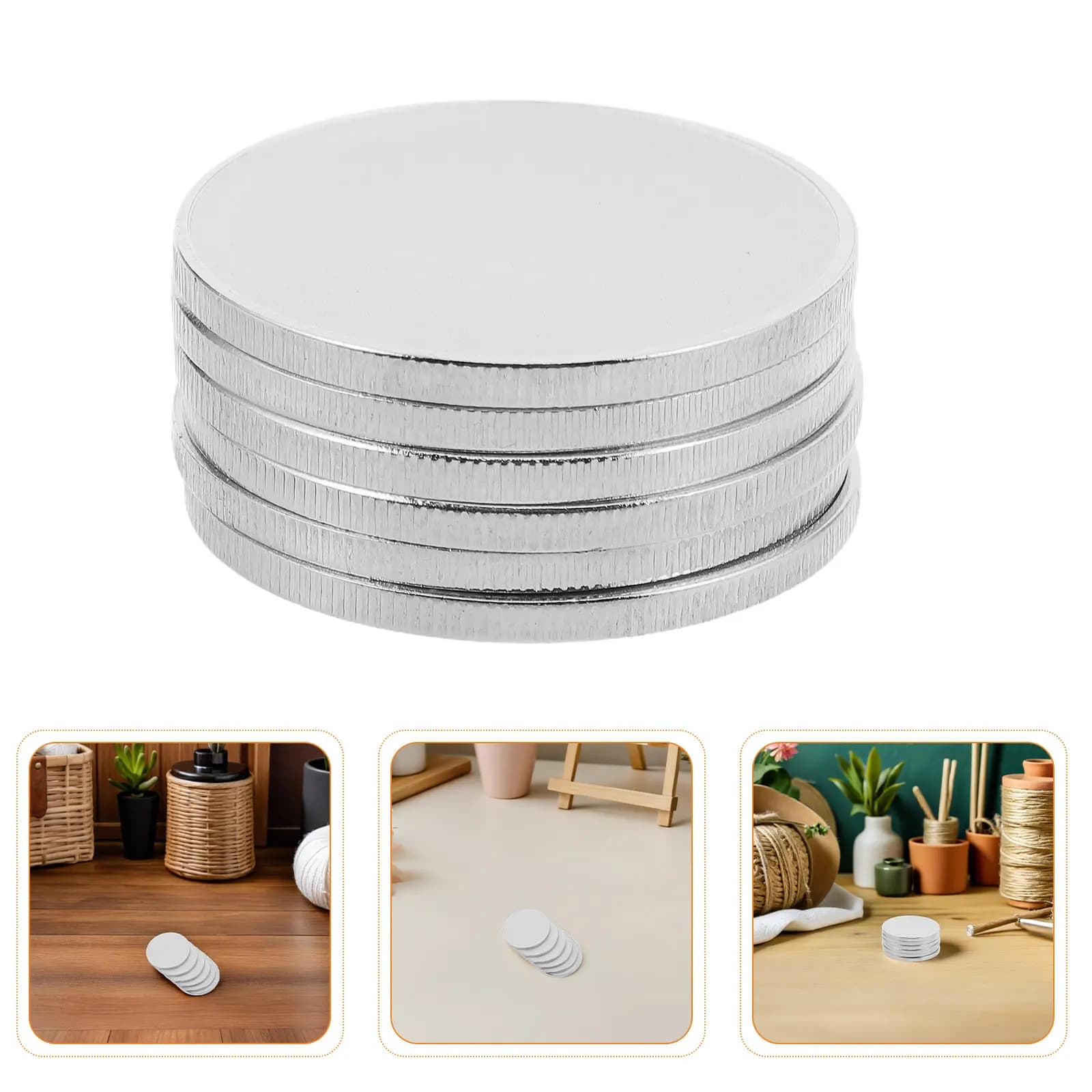 20 Pieces of Commemorative Coins 40mm Round Metal Alloy for Laser Engraving and Printing, Ideal for Birthdays, Anniversarys and Travels