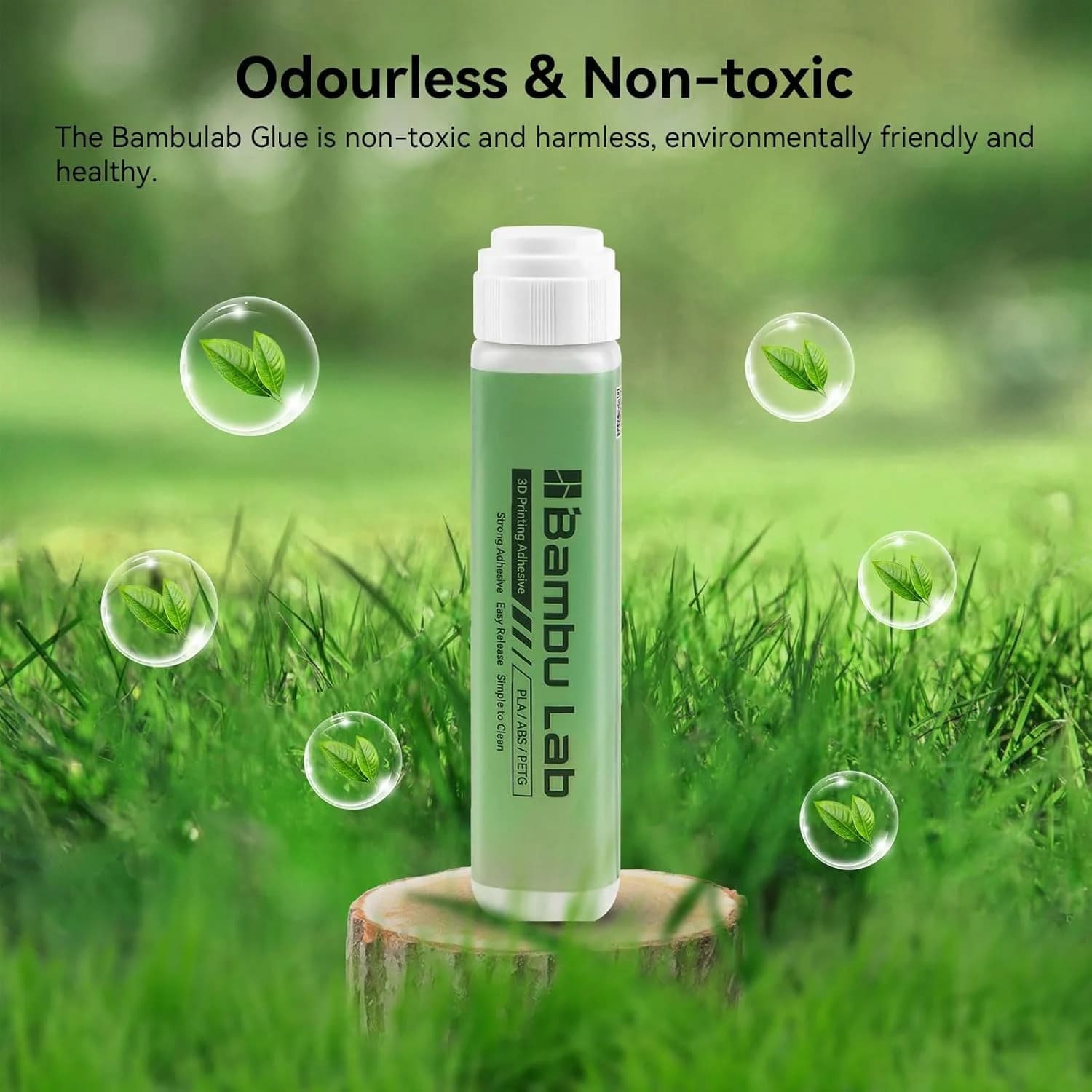 3D Printer Adhesive Glue, Strong Grip Reduce Warping for Bambu Lab A1 X1 P1 Series H2D H2S PLA/ABS/PETG/PC/PA/TPU Filament 60ML