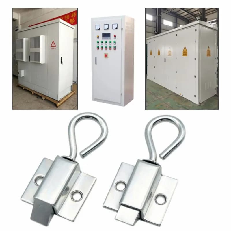 Anello di sicurezza per cancello finestra, anello di sicurezza, bullone per porta con rimbalzo a molla, chiusura a scatto antifurto, hardware industriale con cerniera retrattile in acciaio al carbonio