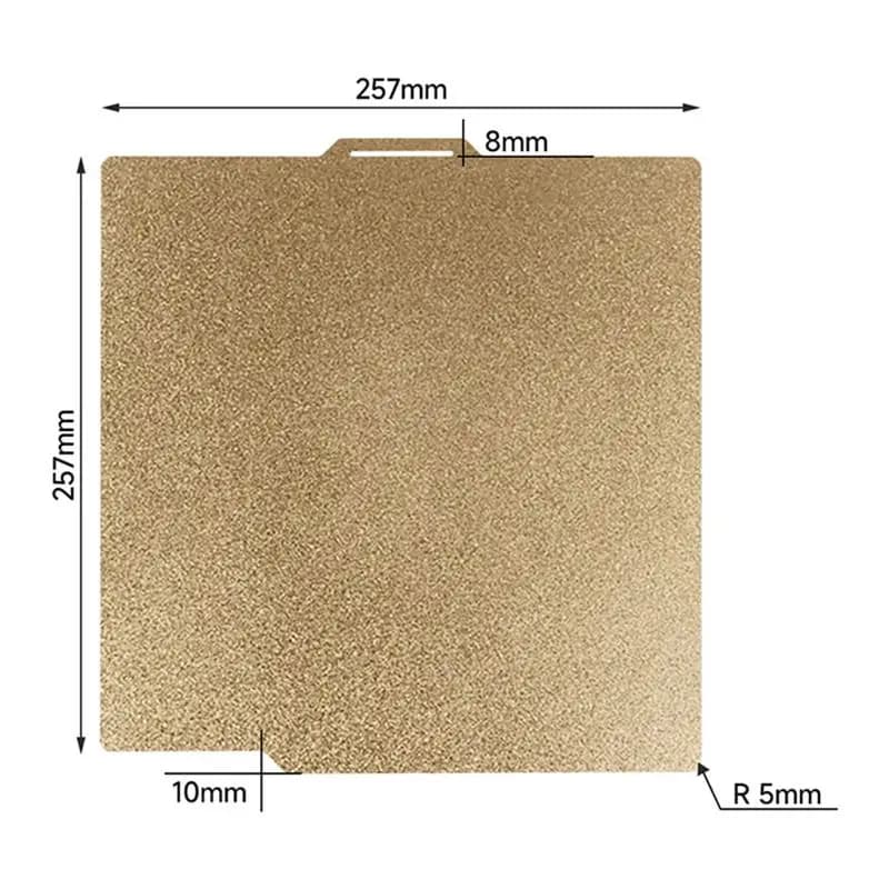 (A75T) Accessori per Stampante 3D, Piatto di Stampa 257X257mm, Base Flessibile Bifacciale per Stampante 3D, Compatibile con Bambu Lab X1