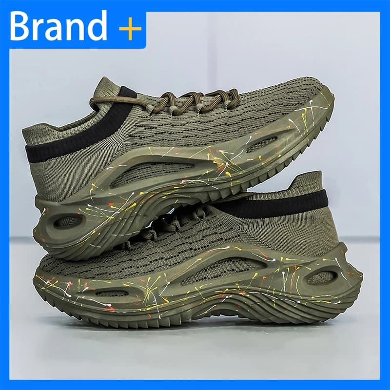 Scarpe Sportive da Uomo Nuove Traspiranti con Suola Spessa Ammortizzata, Scarpe Casual Estive da Corsa per Esterni, Scarpe da Tennis Leggere da Uomo