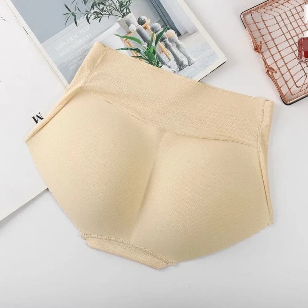 Slip modellanti push-up senza cuciture a vita alta in rete per donna, con effetto sollevamento glutei e modellazione fianchi