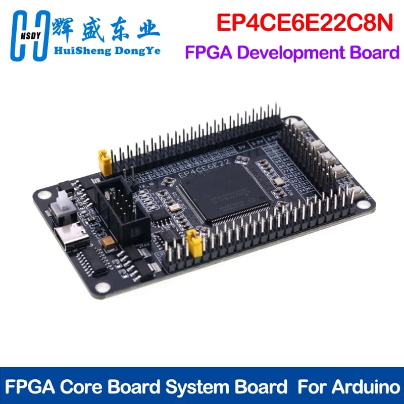 Scheda di sviluppo FPGA EP4CE6E22C8N: Modulo di sistema Altera Cyclone IV Core 2.5V compatibile con Arduino