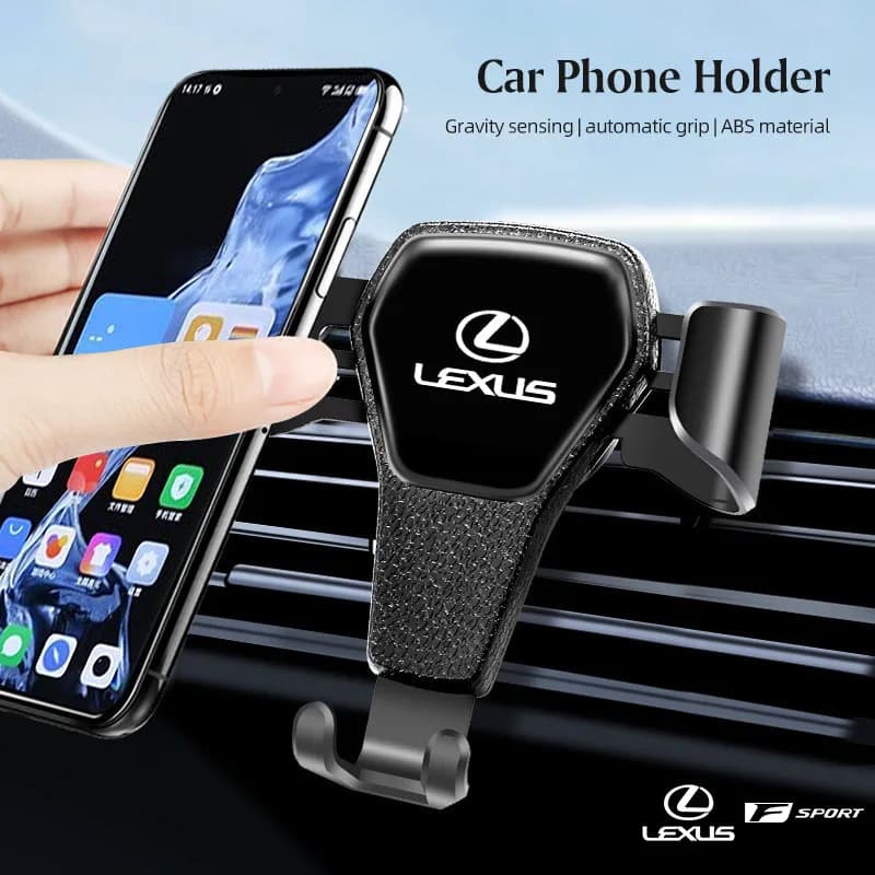 Supporto per telefono da auto Gravity per bocchetta dell'aria, supporto GPS per Lexus F SPORT ES RX NX LS IS UX LM LX GX LC RZ GS IS300 RX350
