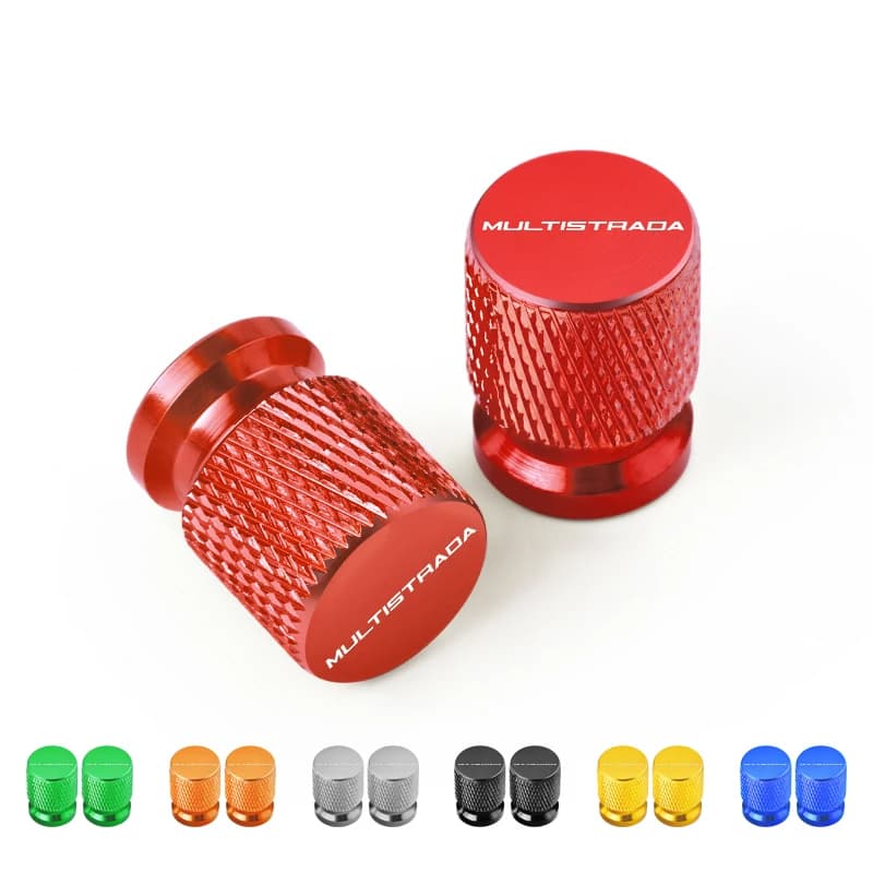 2PCS Rubber Valve Rubber Roller Coats Airdust Covers Waterproof For DUCATI Multistrada 950 1100 1260 1200 S GT 1200S V4 Accessories