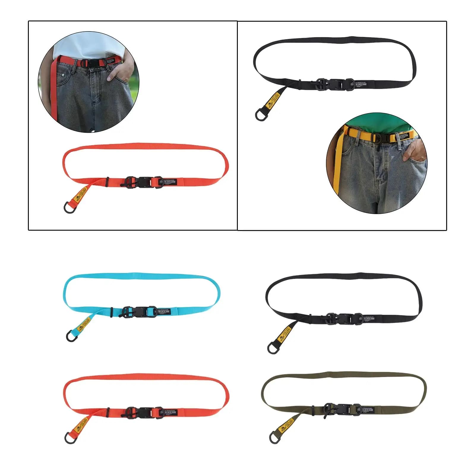 Cintura in vita Accessori per costumi Cintura decorativa leggera alla moda Cintura in nylon per pantaloni gonna da viaggio per lo shopping da strada