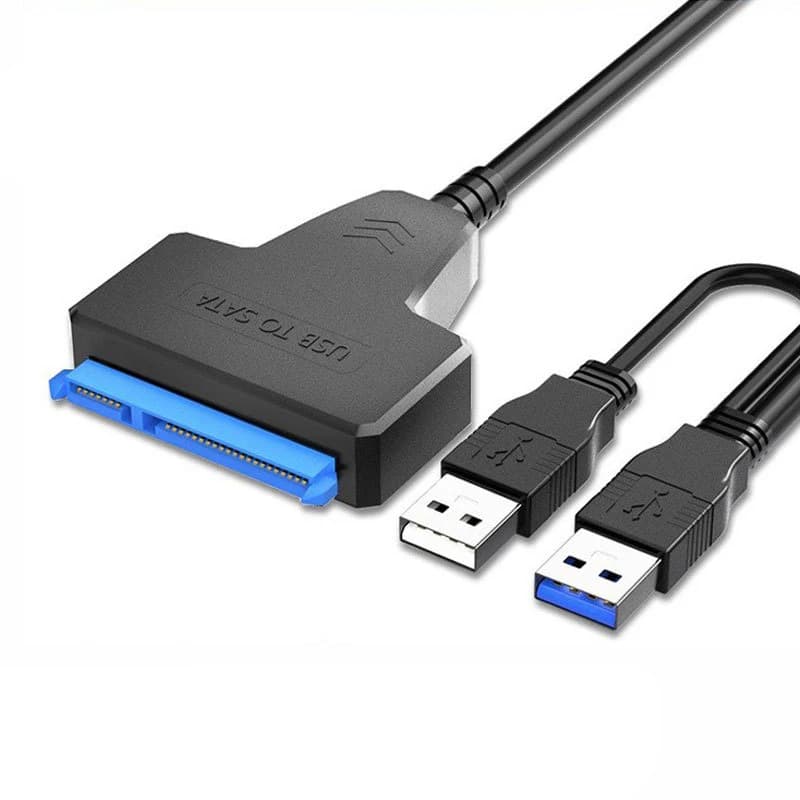 Adattatore cavo da SATA a USB 3.0 / 2.0 fino a 6 Gbps 7 + 15/22 pin per supporto disco rigido HDD SSD esterno da 2.5 pollici Sata III SATA 3