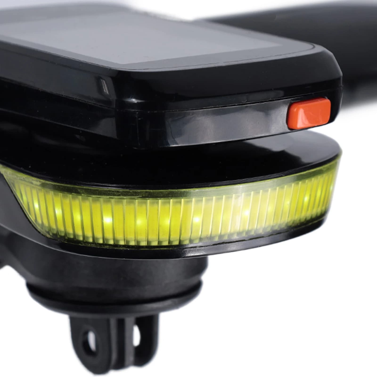 Luce anteriore per bicicletta IPX6 impermeabile, faro per bici compatibile con Garmin con supporto per computer, ricarica USB, lampada LED per ciclismo notturno