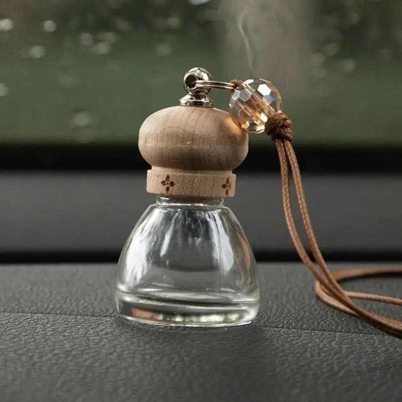 6/8ml Auto Deodorant Diffuser Aromatherapy Bottle of Essential Oil Hanging Bottle of Transparent Perfume Purification Accessories Auto