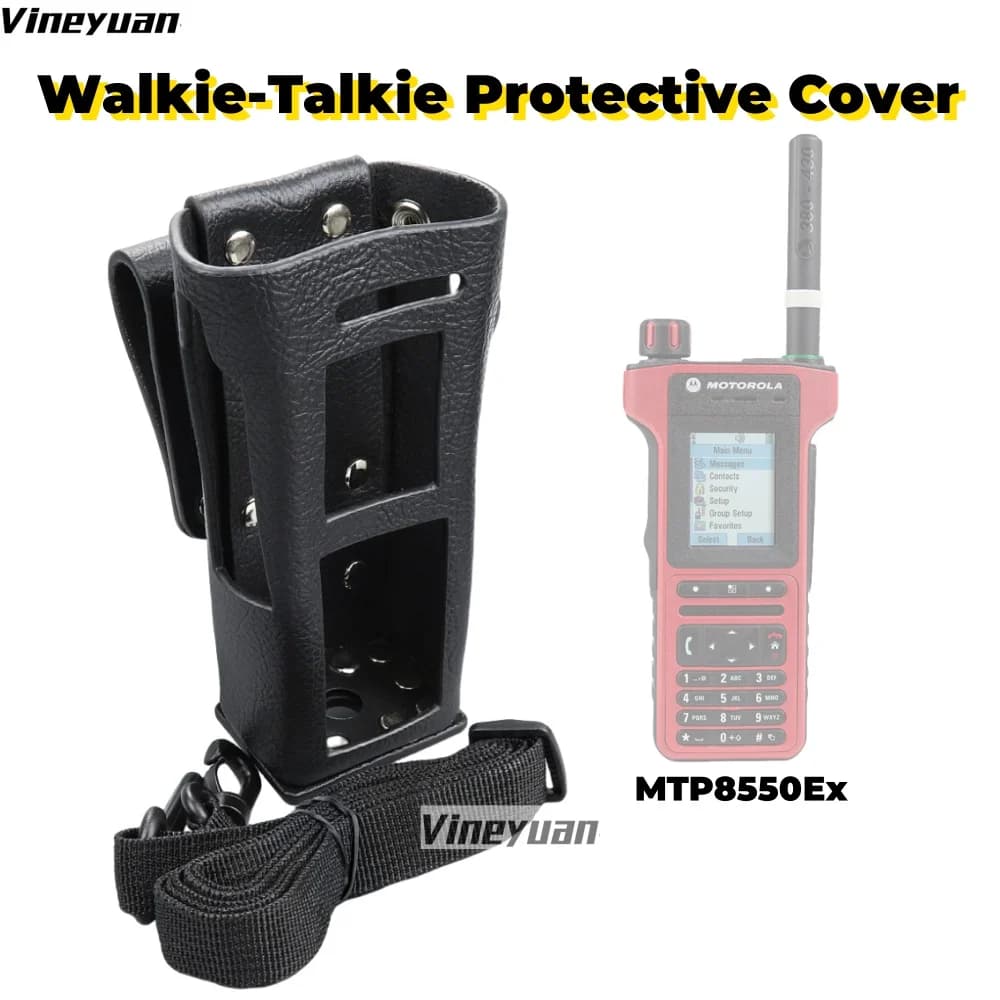 Nuova custodia protettiva per Walkie-Talkie custodia rigida in pelle per radio ATEX serie Motorola MTP8550 MTP8550Ex MTP8500Ex