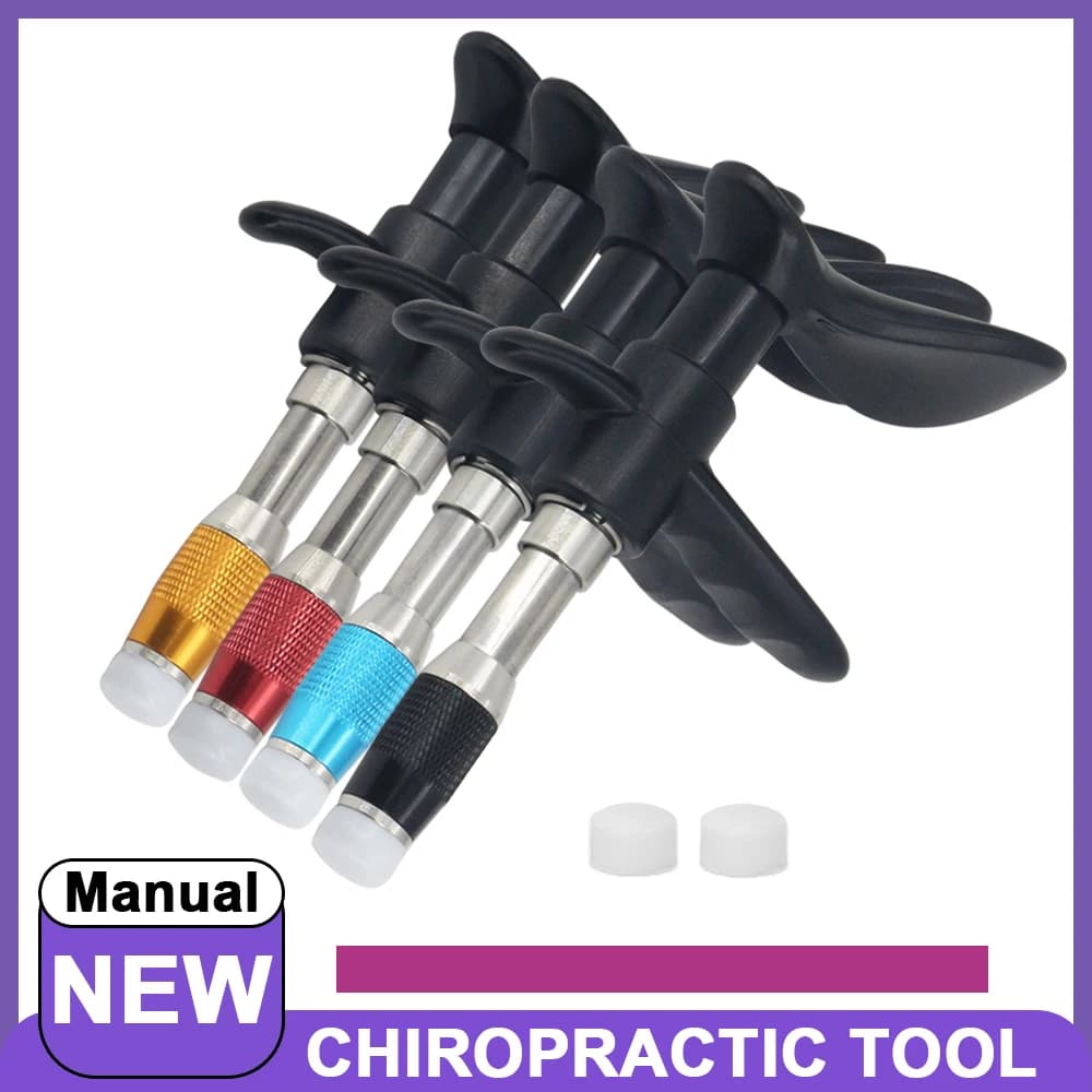 Manual Chiropractic Adjustment Tool Spine Correction Gun 10 Levels Spine Massage Corrector Spine Relaxation Single Head