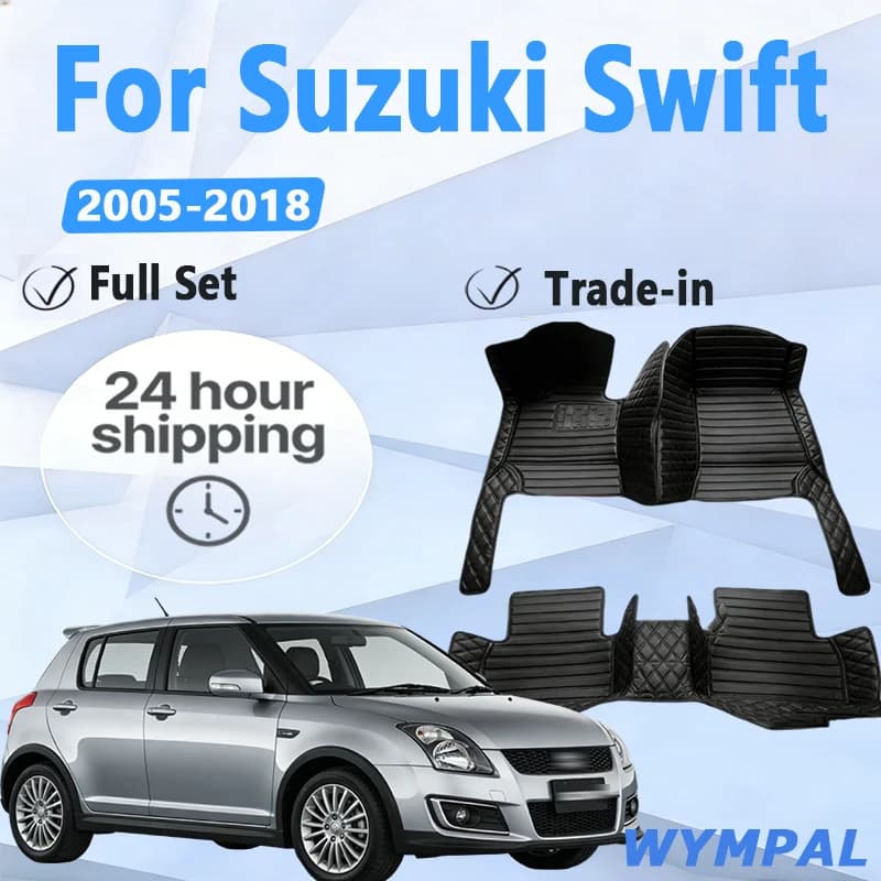 Tappetini auto per Suzuki Swift 2005 2006 20007 2008 2009 2010 2011 2012 2013 2014 2015 2016 2017 2018 Accessori auto