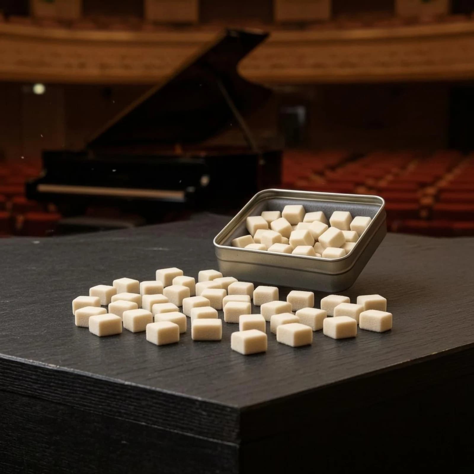90 Pieces Whippen Hammer Pillow Block Rectangular Piano Hammer Pillow Cloth Music Hardware Beige