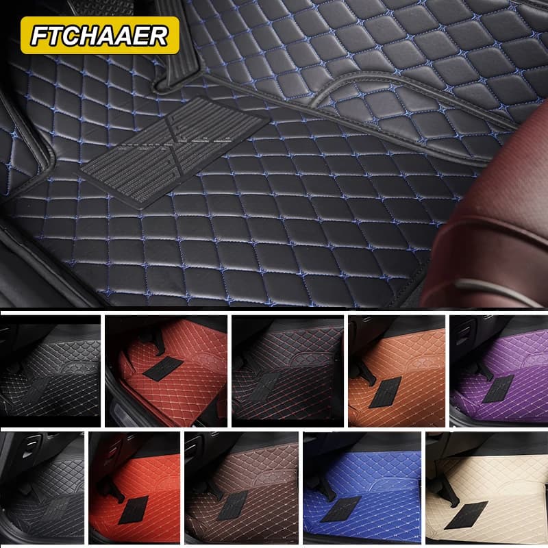 Custom Car Floor Mats For Toyota Highlander Kluger Auto Carpets Foot Coche Accessories