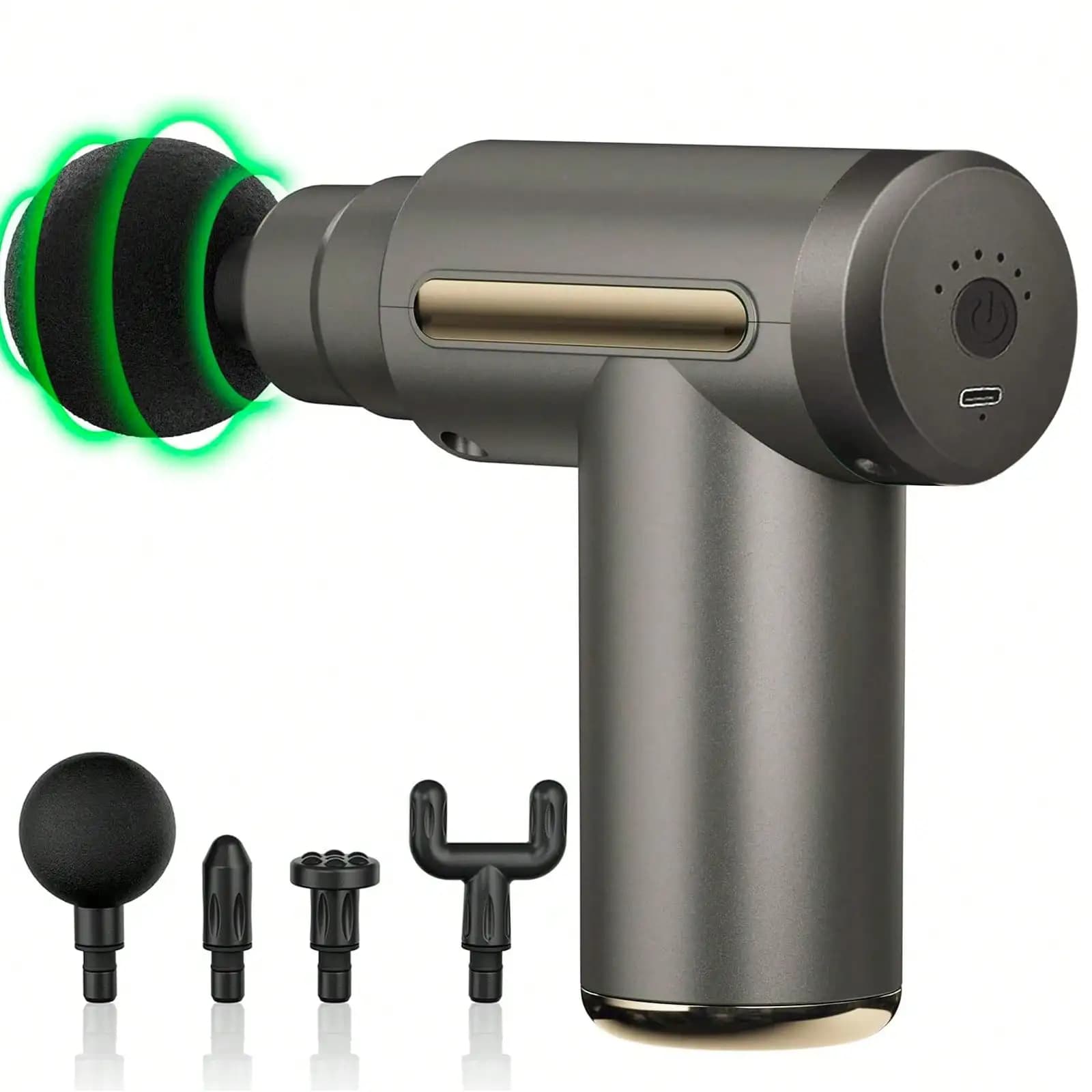 Massage Gun, Small Travel Tool, Massage Gun Deep Tissue,Percussion Handheld Portable Muscle Massager Tool For Full Body Pain Relief, Ideal Gifts For Men, Women(Black)