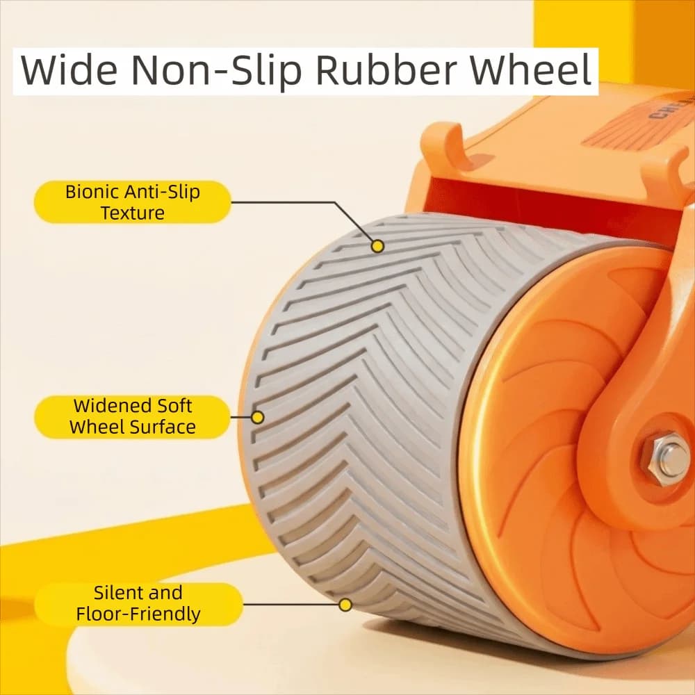 Upgraded Automatic Rebound Ab Roller Wheel Elbow Support Knee Mat Core Trainer 2-Wheel Silent Fitness Equipment Fat Burning