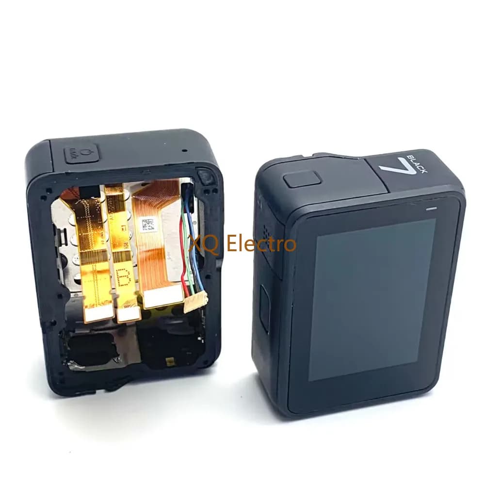 Schermo LCD touch originale + scocca posteriore + cavo otturatore e modulo GPS PCB e coperchio vano batteria per fotocamera GoPro Hero 7 Black Edition