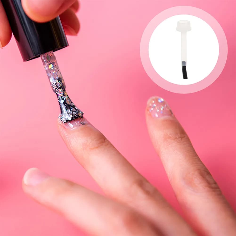 100 Pezzi Pennelli di Ricambio per Smalto, Pennelli a Punta Fine per Nail Art Dettagliata, Gel Polish, Manicure Fai-da-Te, Uso Professionale