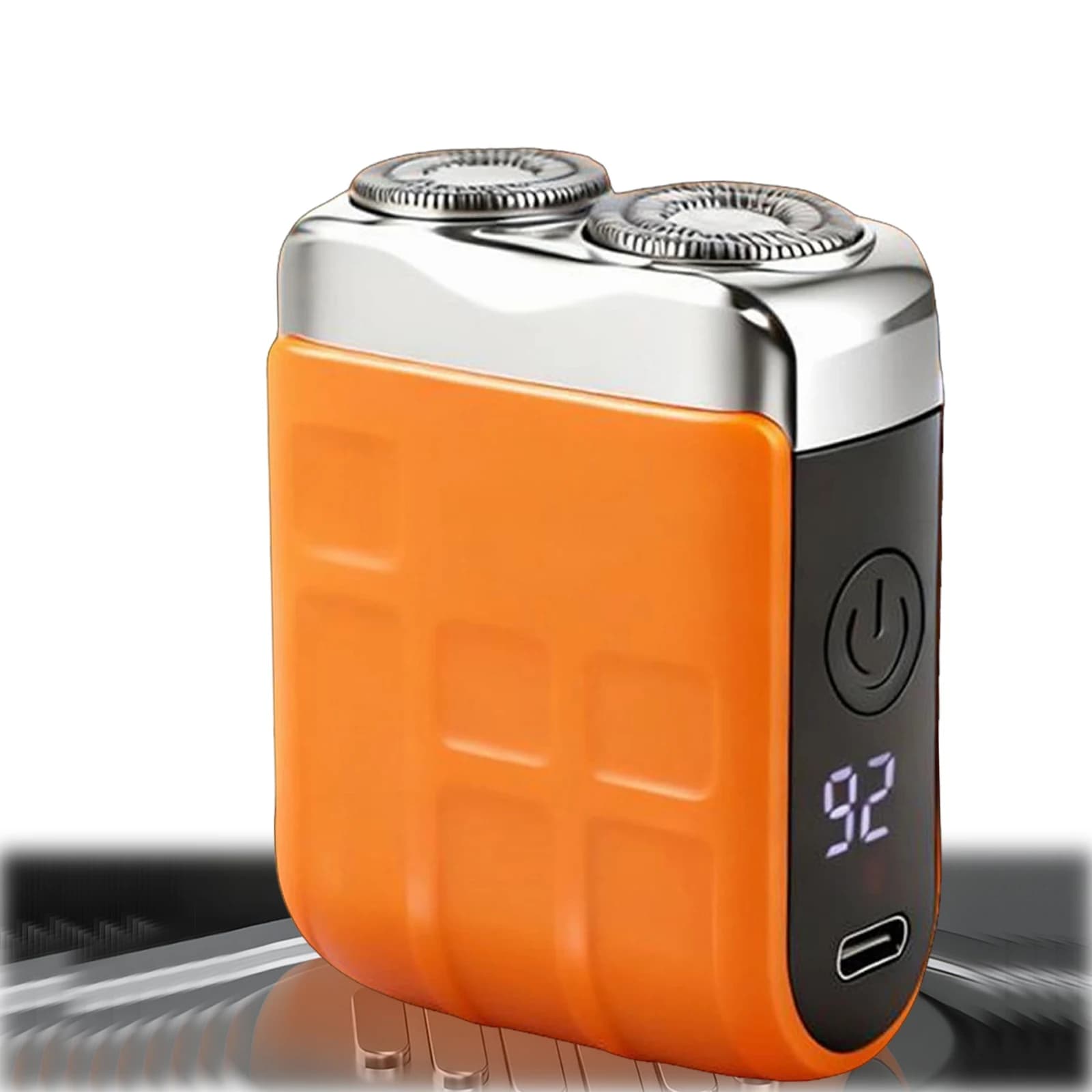 Men Facial Beard Trimmer Type-C Rechargeable Blade Electric Razor with Smart LED Display 9000 RPM Blades Razor for Daily Use