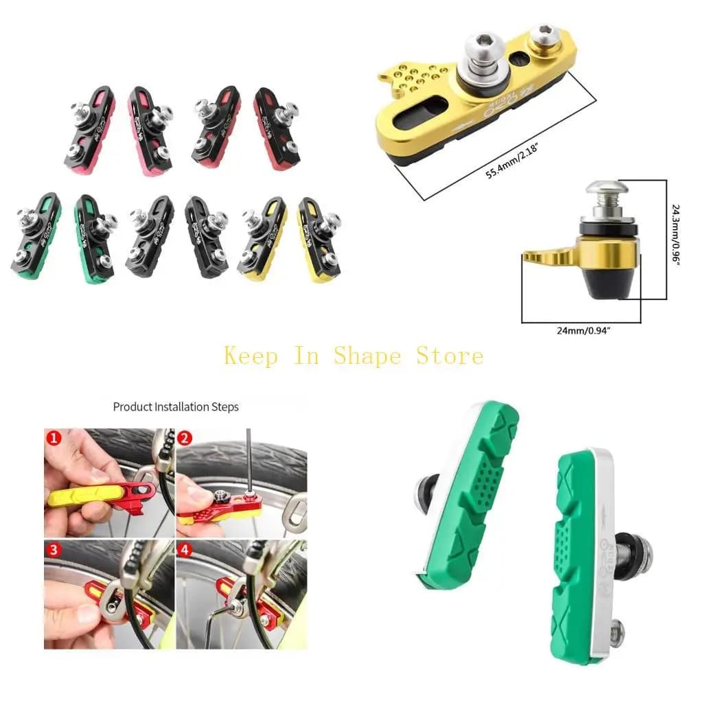 U1JC Brake pads for bicycle folding Extend adapter Brake pads for bike Set Brake brake for bicycle