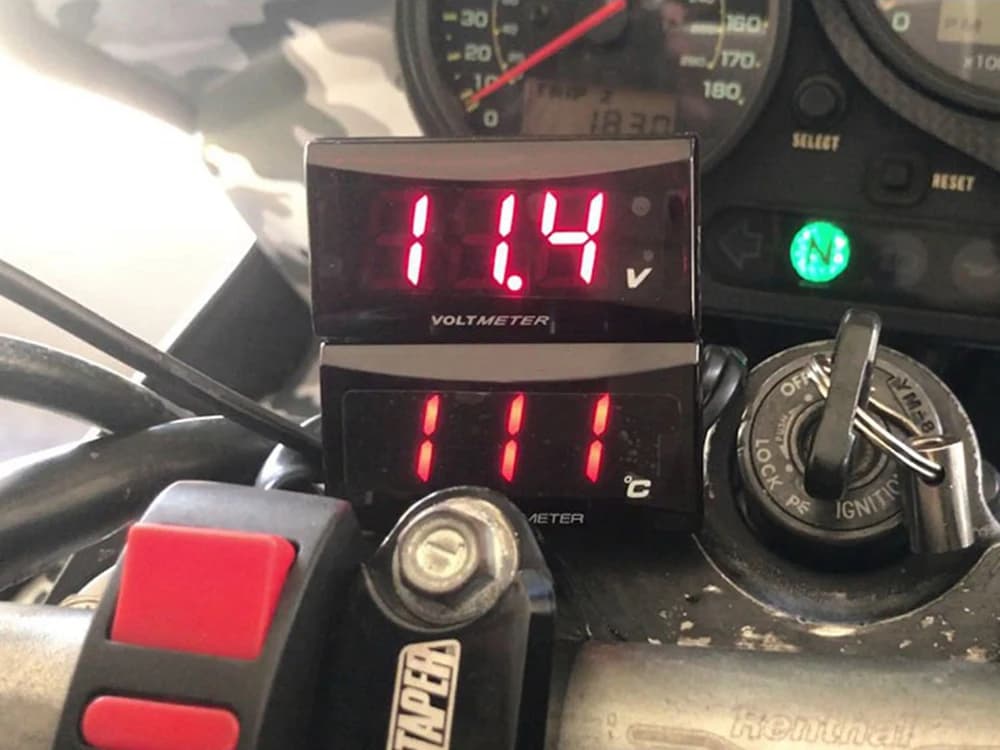 12V 0~120 ° C Monitor Motorcycle Thermometer Retrofit Water Tank Temperature Meter Indicator Warning with Sensors