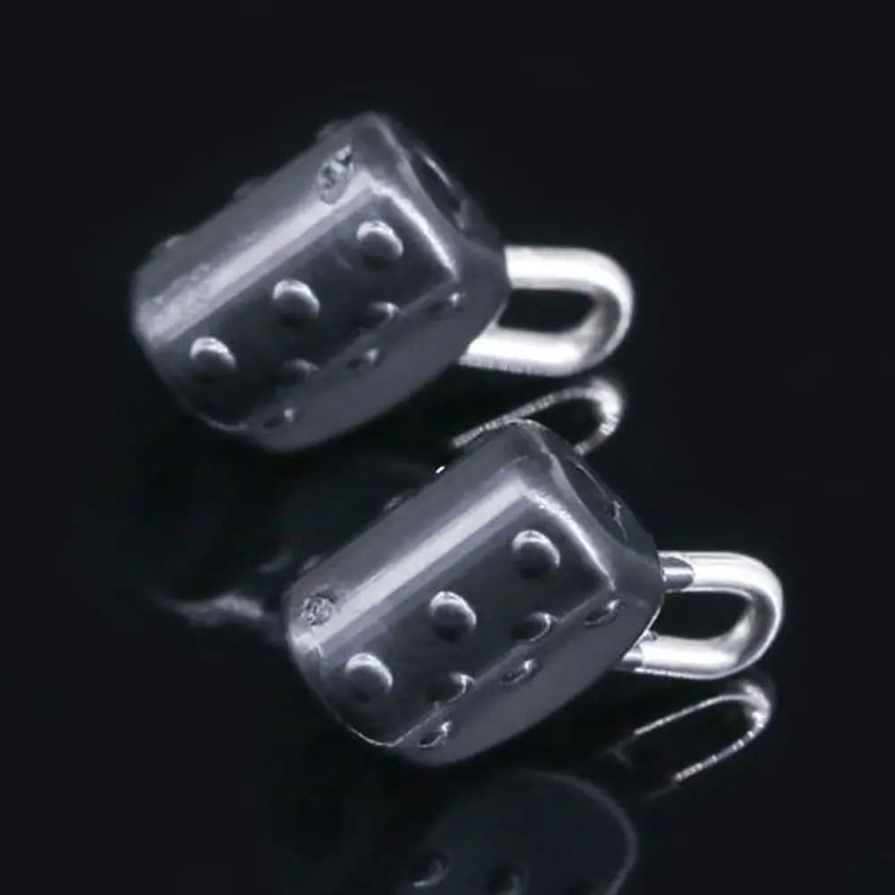 10PCS Abo Floating Plastic Connectors Fishing Zavorra Slip Clip Transparent Scatto Fishing Weight Scratch Slide Fishing Lesson Fishing Tools