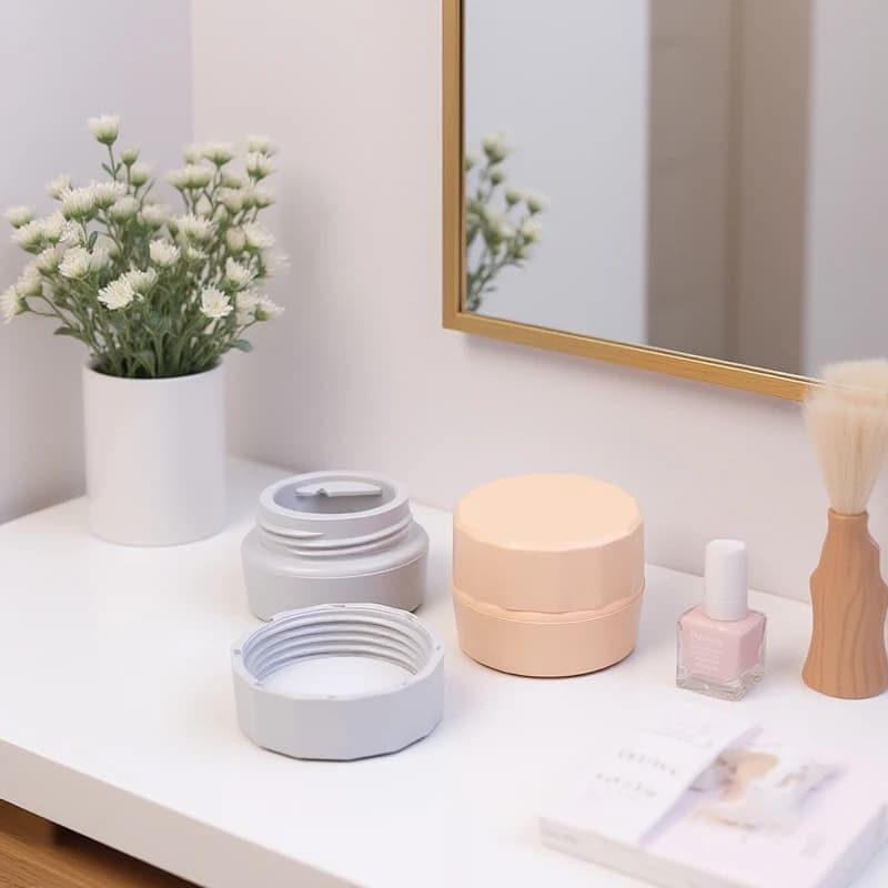 Contenitori cosmetici vuoti per nail art in plastica da 5 g Barattolo per crema per il viso Scatola per gel per unghie in polvere Strumento per lozione per trucco Imballaggio campione di prova