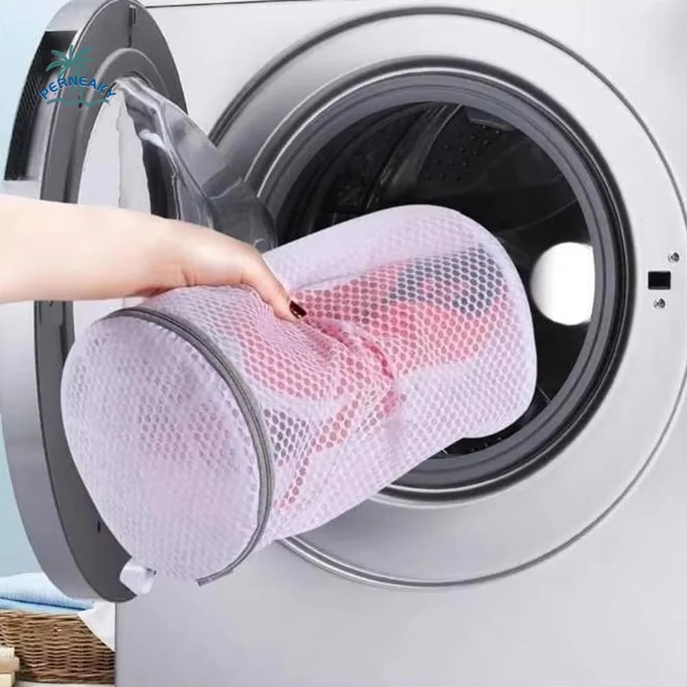 2PCS Honeycomb Mesh Shoe Washing Bags Anti-Deformation with Zipper Washing Machine Shoe Bag Polyester Sneaker Laundry Bag Toys