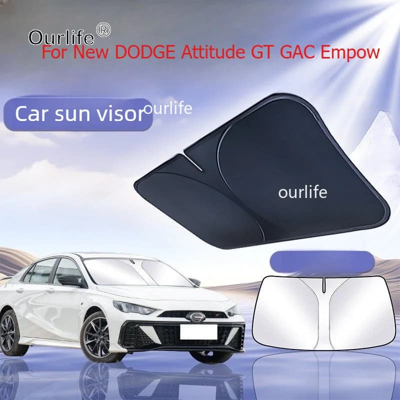 For New DODGE Attitude GT GAC Empow Car Windshield Sunshade Cover Anti UV Protection Foldable Accessories