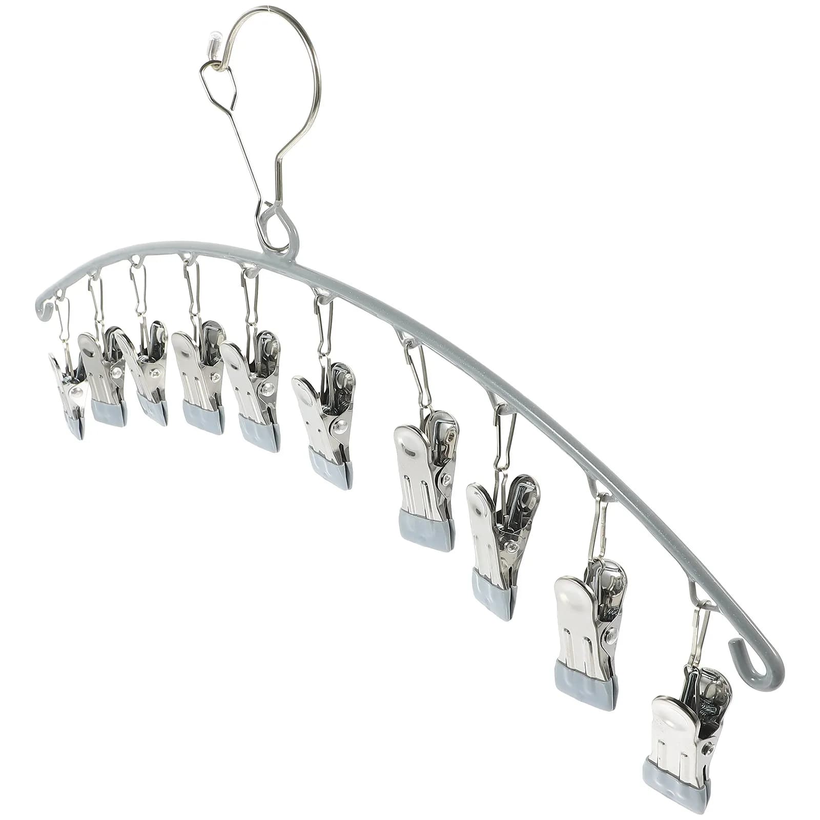 Clothes Hanger with Clips Sock Dryer Laundry Rack for Socks Underwear Bras Gloves Shoelaces Towels Balcony Outdoor Indoor Space
