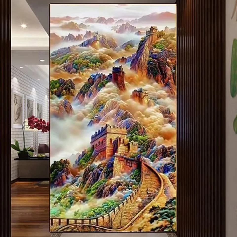 The Great Wall Diamond Painting Famous Chinese architecture Full Mosaic diamond Embroidery cross stitch Picture Wall Decor art