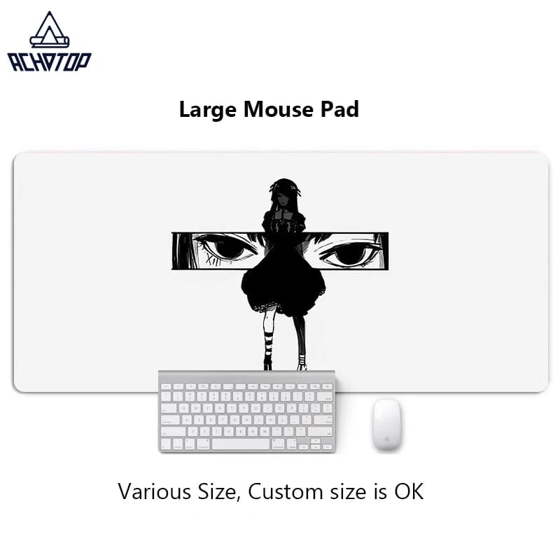 Eye Girl XXL Mouse Pad Gaming MousePad Tappetino per mouse grande Gamer Mause Tappeto PC Tappetino da scrivania Tappetino per tastiera Tappetino per mouse per computer