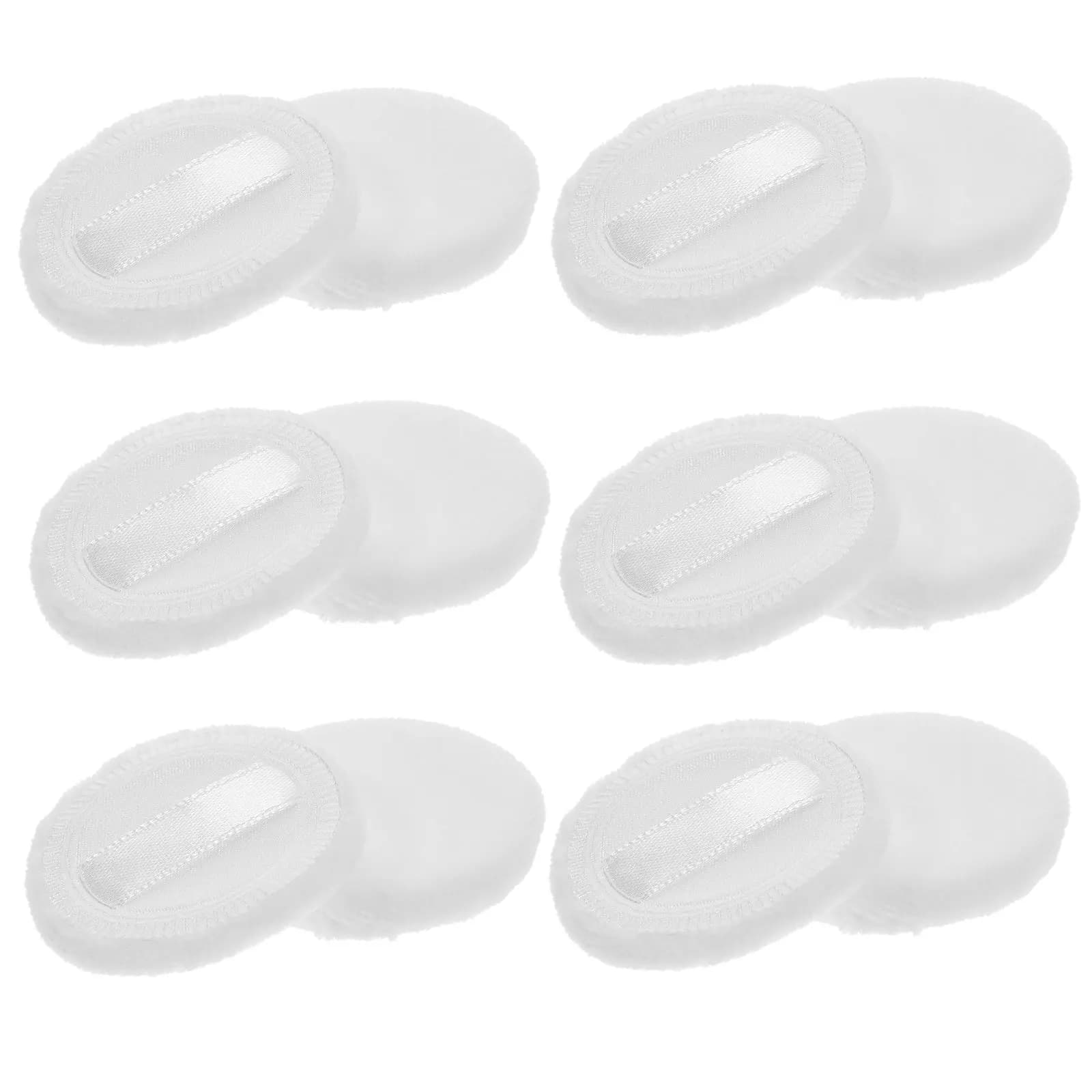 12 Pezzi di Spugnette Rotonde per Trucco, Morbide e Flessibili, Accessorio per Fondotinta e Ritocchi Viso