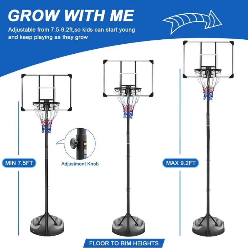 Portable basket system bracket suitable for indoor and outdoor basketball objectives for teenagers